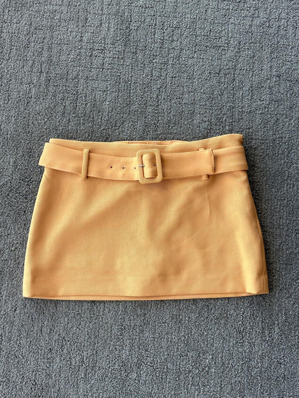 NWT Express Belted Low Rise Tan Mini Skort Y2K Chic Going Out Style - Size 6